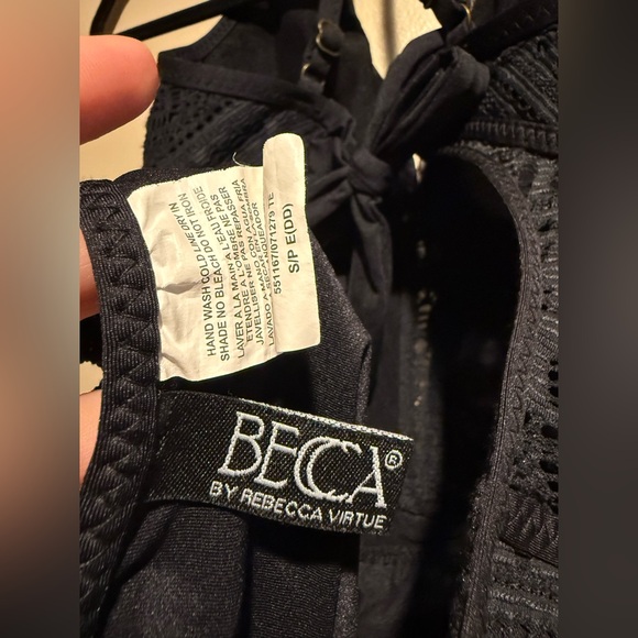 BECCA Black Lace One Piece Swimsuit - Picture 6 of 10